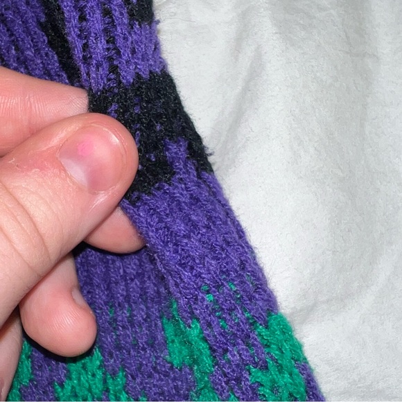 ❤️Knit sweater polka dot pattern purple black green - Picture 10 of 11